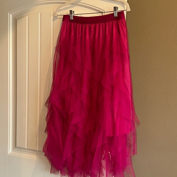 Elegant Fushia Layered Tulle Skirt - nwot - Picture 6 of 6